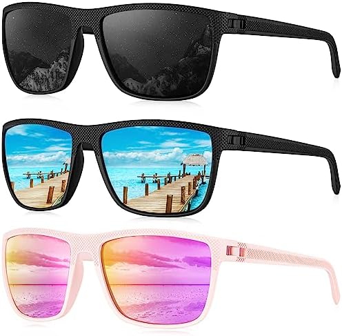 KALIYADI Polarized Sunglasses for Men, Lightweight Sun Glasses with UV Protection for Driving Fishing Golf by KALIYADI