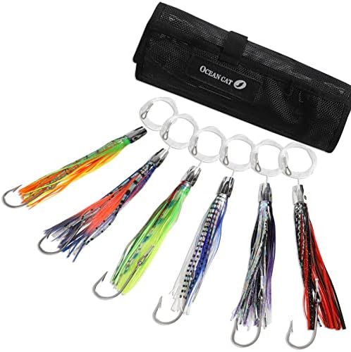 OCEAN CAT Saltwater Trolling Lure for Marlin Tuna Mahi Dolphin Durado Wahoo Trolling Lures Free Mesh Bag Offshore Big Game Lures by OCEANCAT