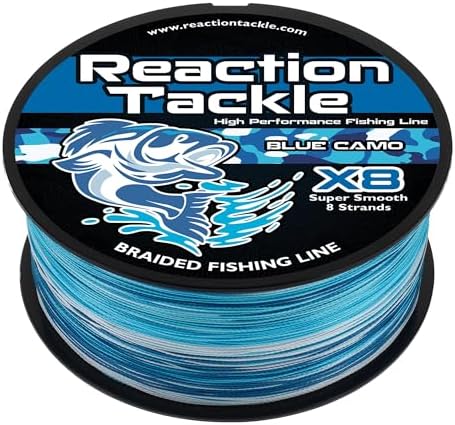 Reaction Tackle Braided Fishing Line - Pro Grade Power Performance for Saltwater or Freshwater Fish - Colored Fishing Line Braid for Extra Visibility by ReactionTackle