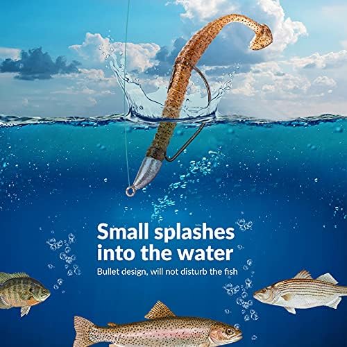 THKFISH Weedless Swimbait Jig Heads for Bass Fishing, Weighted Texas Rig Hook Fishing Hooks Saltwater Freshwater 1/8 oz, 1/6 oz, 1/4 oz, 3/8 oz, 1/2 oz,3/4 oz - Image 4