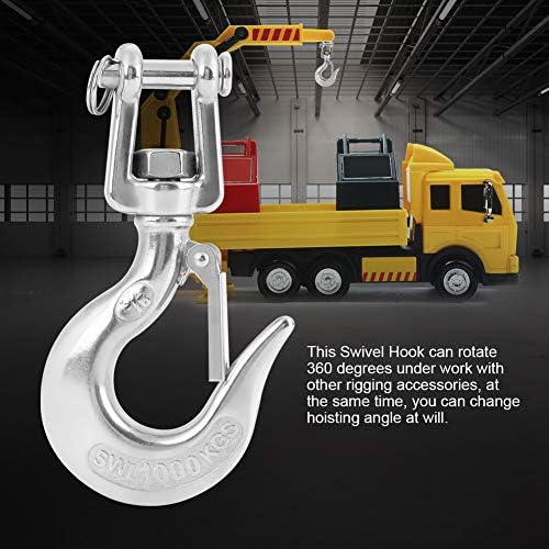 Safety Hook, 304 Stainless Steel Swivel Lifting Hook Steel Eye Hook with Rigging Accessory (1000kg) - Image 4