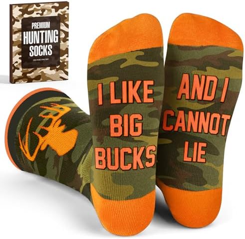 Fishing Gifts, Hunting Gifts for Men - Deer & Duck Hunting Accessories, Fly Fishing Accessories - Father Day Gift by SOCKJAR