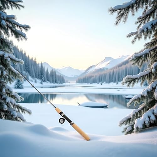 Pocket Telescopic Fishing Rod,Winter Rods Ice Fishing Rods Pen Pole Lures Fishing Tackle Spinning Casting Hard Rod Without Reel Useful and Practical Travel Fishing Rod, Gifts for Man (75cm) - Image 4