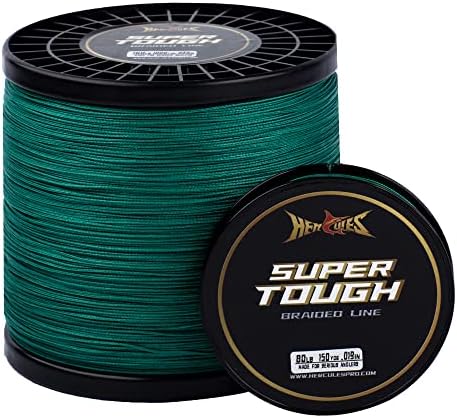 HERCULES Super Tough Braided Fishing Line, 4 lb - 160 lb Braid Lines by HERCULES