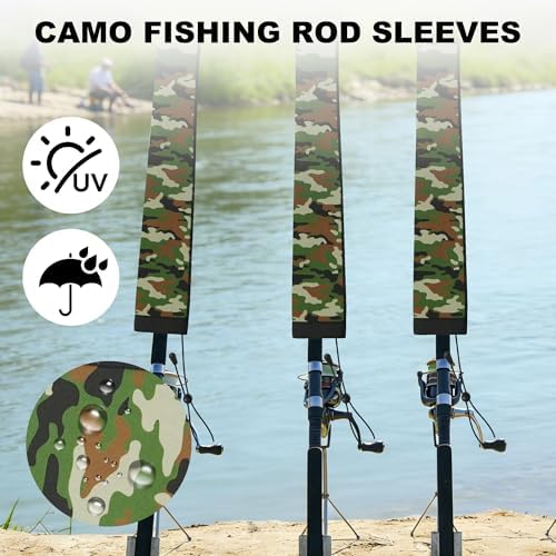 Neoprene Camo Fishing Rod Sleeves,Fishing Pole Sleeves,Fishing Rod Socks - Image 7
