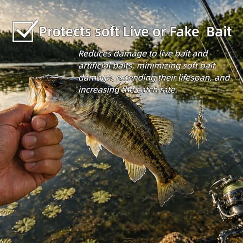 Stainless Steel Fishing Bait Rigging Needles Threader Set, Fish Bait Worm-Minnow-Anchovy Threader Needle Rustproof Threading Tool for Saltwater Freshwater Fishing Tackle Kit - Image 4