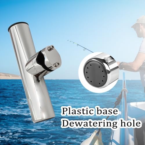 316 Stainless Steel Clamp on Fishing Rod Holders for Boat 1-1/8“ to 1-1/4” - Image 4