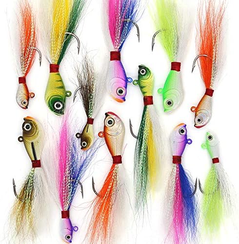 Bucktail-Jigs-Saltwater-Hair-Jigs-Head -Fishing-Lures-Assorted Kit - Image 7