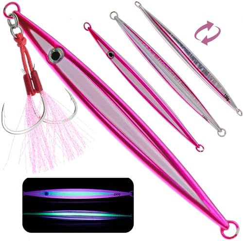Vertical Jig Fishing Lures Saltwater Jigs Spoon Metal Design Tuna Baits by FREGITO