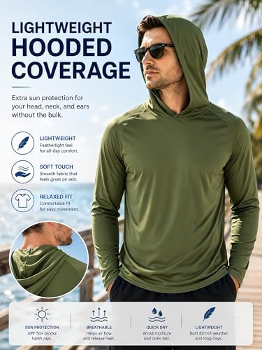 ZITY Men's Lightweight Pullover Hoodie UPF 50+ Fishing Shirts Sweatshirt - Image 4