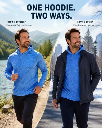 ZITY Men's Lightweight Pullover Hoodie UPF 50+ Fishing Shirts Sweatshirt - Image 3