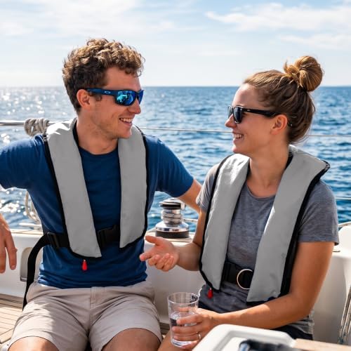 Automatic Inflatable Life Jacke for Adults| Supports up to 330 lbs | Life Vest for Adults| Inflatable PFD Vest Adult| Outdoor Water Sports. - Image 3