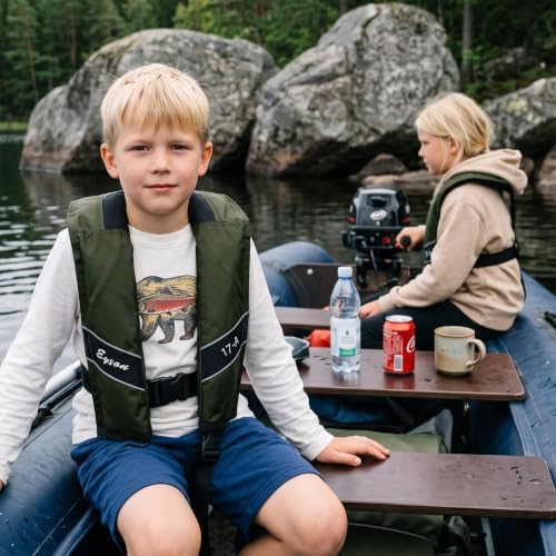 Automatic Inflatable Life Jacket, Preserver PFD for Kids,Life Vest for Kid,Supports Weight up to 160 pounds(YSH725) - Image 5