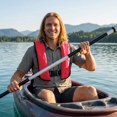 Manual Inflatable Life Jacket,Preserver PFD for Adults,Life Vest for Adults,Supports Weight up to 330 pounds - Image 4