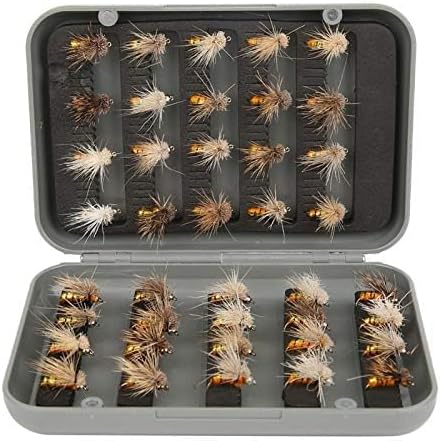 Joyzan Fly Fishing Flies,Fish Lure Kit Flyfishing Same Dry Insect Set 40Pcs - Image 2