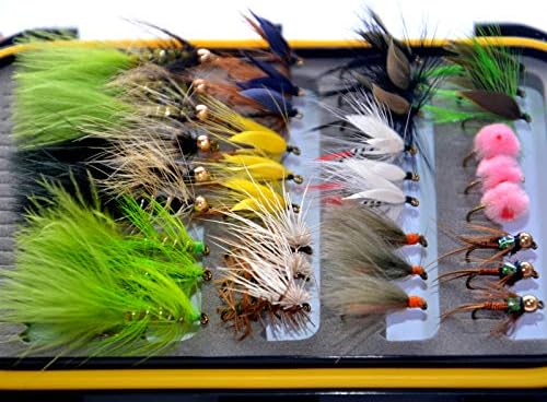Outdoor Planet 36Pieces Dry Fly, Wet Fly and Nymph Fly Lure Assotment for Trout Fly Fishing Flies by Outdoor+Planet