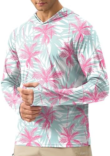 Pudolla Men's Sun Protection Hoodie Shirts UPF 50+ Fishing Hiking Shirt by PudollaSports
