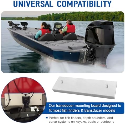 Boat Transducer Mounting Plate Transom Mounting Board for Fish Finders - Image 2