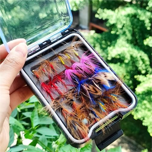 Fly Fishing Lures 24Pcs/Box Fishing Fly Set Box Dry Wet Nymph Streamers Assortment Salterwater Lure for Bass Trout Salmon - Image 5