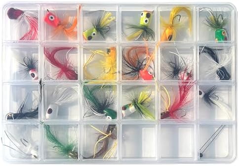 Fly Fishing Flies Kit/Trout/Salmon/bass Flies Streamers Dry/Wet Flies.Nymphs,Fly Poppers (with Waterproof Fly Box) - Image 6