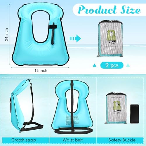 Deekin 2 Pcs Inflatable Vest for Adults - Image 2