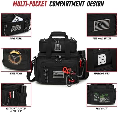 Fishing Tackle Bag, Detachable Fishing Reels Storage Pouch, Fishing Gear Organizer, Adjustable Shoulder Strap Fishing Bags for Saltwater & Freshwater - Image 2
