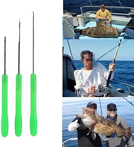 2set Fishing Bait Needle Tool Set, Stringer Drill Hooks Nut Boilie Needle, Carbon Steel, Latching Needle, 3 in 1 Fishing Bait Rigs, Carp Fishing Bait Preparation - Image 4