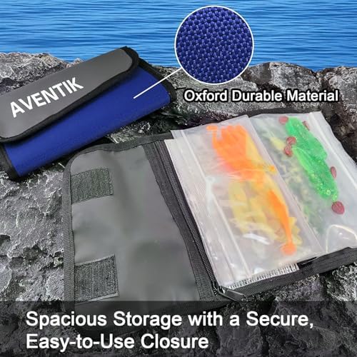 Aventik Fishing Tackle Organizer Case Soft Bait Binder - Image 5