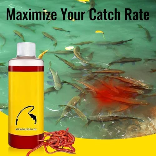 2PCS NEW Red Worm Liquid Spray - Powerful Bait Attractant Scent Bait Fish Attractant Liquid,Attractant Enhancer Fishing Lures Baits Smell Lure Tackle Food - Image 3