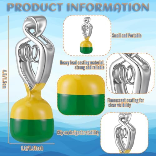 Copkim 4 Pcs Clip-on Fishing Depth Finder - Image 2