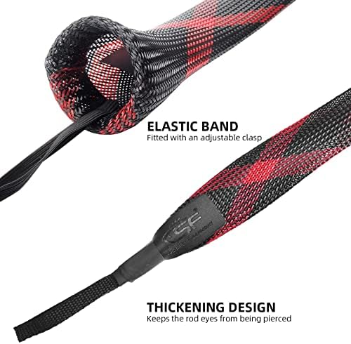 SF Fishing Rod Socks Pole Sleeve Cover Protector Gloves - Image 4