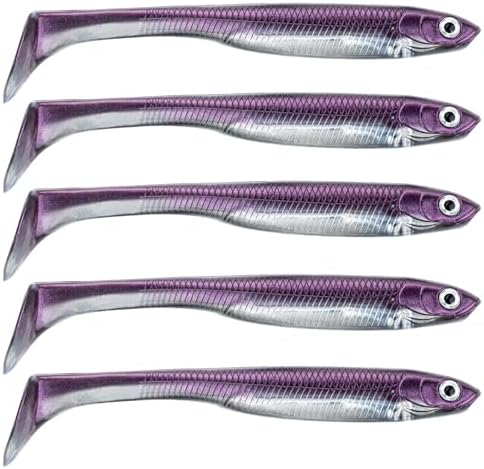 QualyQualy Soft Plastic Swimbait Paddle Tail Shad Lure Soft Bass Shad Bait Minnow Paddle Tail Swim Bait for Bass Trout Walleye Crappie - 2.75in, 3.14in, 3.94in, 5in by QualyQualy