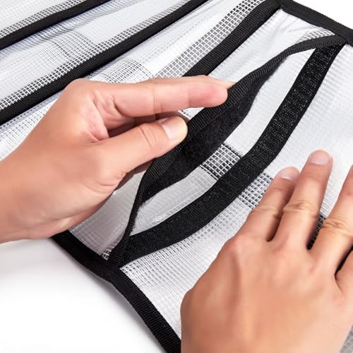 Roll Up Fishing Lure Wraps Set-Durable Lure Bag 6 Pocket PVC Protective Cover Saltwater Hook Covers Fabric Lure Protector Trolling Lure Tackle Box - Image 3