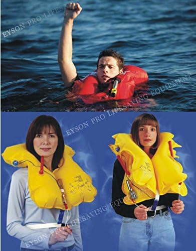 Top Safety Adult Life Jacket with Whistle - Auto Version Inflatable Lifejacket Life Vest Preserver PFD for Boating Fishing Sailing Kayaking Surfing Paddling Swimming - Adjustable Life Saving Vest - Image 7