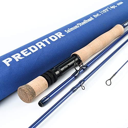 M MAXIMUMCATCH Maxcatch Predator Big Game and Saltwater Fly Fishing Rod: 7'11''/9'/9'2''/10', 4-Piece, 8/9/10/11/12 Weight by Maxcatch
