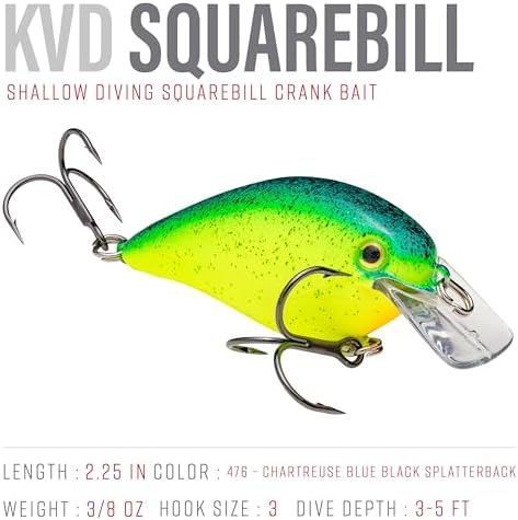 Strike King KVD 1.5 Hard Knock Fishing Lure, 3/8 oz, 3D Lifelike Eyes - Image 2