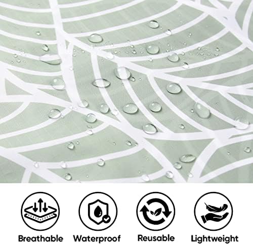 PTEROMY Hooded Rain Poncho for Adults, Reusable Waterproof Raincoat - Image 5