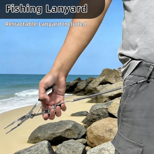 Professional 8.4“ Fishing Plier with Safety Lock and Anti Loss Rope - Image 5