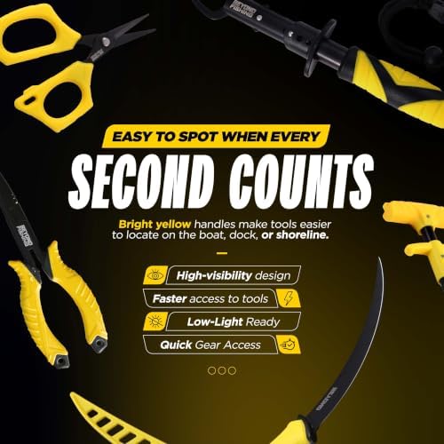 Beyond Fishing 5-Piece Fishing Tool Kit - Pliers, Fillet Knife, Hook Remover, Lip Gripper, and Braid Scissors - Saltwater Fishing Gear and Fishing Essentials for Men - Image 6
