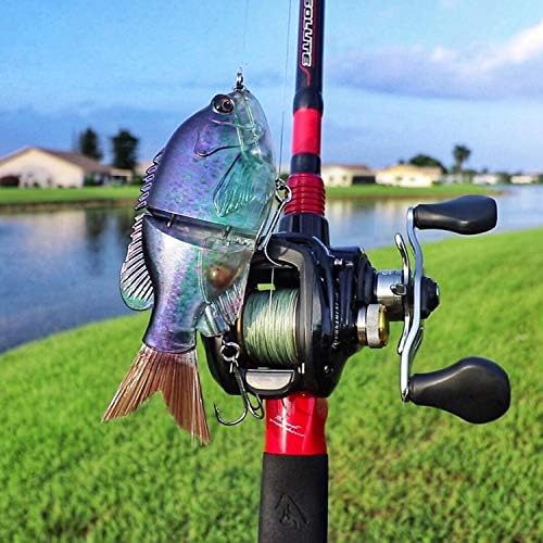 TRUSCEND Swimmax Easy Catch Fishing Lures with BKK Hooks, Wiggling, Vibrating, Rattling and Gurgling for More Bite, Heavy-Duty Dyneema Fiber Jointed Swimbaits for Bass, Trout, Walleye, Crappie, Pike - Image 2