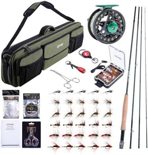 Goture Fly Fishing Kit & Gear Bag, 9FT Fly Rod and Reel Combo by Goture
