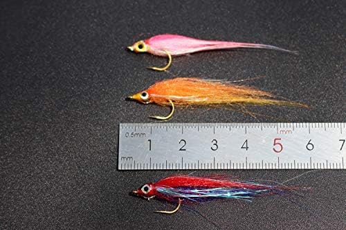 Tigofly 12 pcs 6 Colors Shining Polar Salmon Trout Minnow Fly Fishing Flies - Image 3
