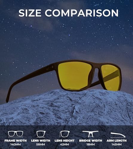 KALIYADI Polarized Sunglasses for Men, Lightweight Sun Glasses with UV Protection for Driving Fishing Golf - Image 3