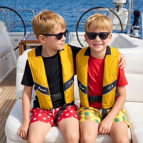 Automatic Inflatable Life Jacket, Preserver PFD for Kids,Life Vest for Kid,Supports Weight up to 160 pounds(YSH725) - Image 4