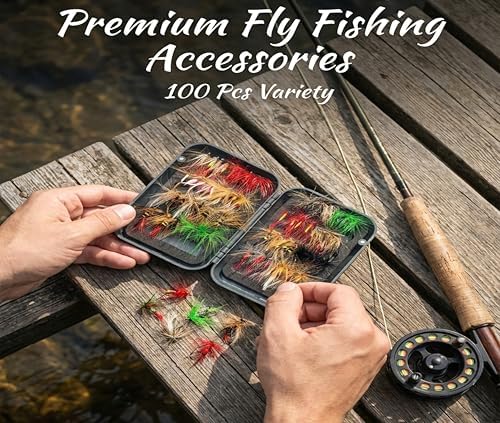 Fly Fishing Flies Nymphs for Fly Fishing Trout Lures with Magnetic Fly Box - Image 5
