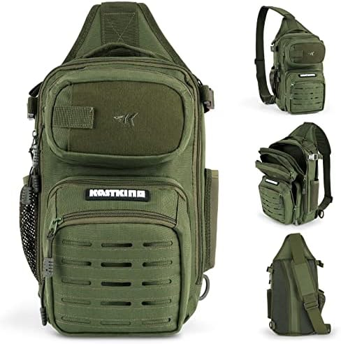 KastKing Blowbak Fishing Sling Bag, Fishing Backpack with Rod Holder - Image 3