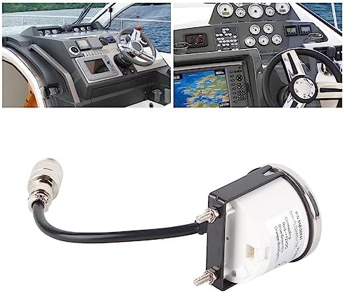 Depth Finder Fish Finder, Stainless Steel Yacht Boat Digital Depth Sounder Transducer with White Backlight, IP67, for Marine Transportation - Image 3