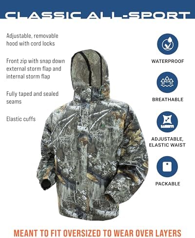 FROGG TOGGS Men's Classic All-Sport 3-Layer Waterproof Breathable Rain Suit - Image 3