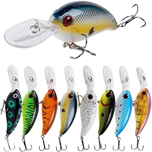 Fishing Lures Shallow Deep Diving Swimbait Crankbait Fishing Wobble Multi Jointed Hard Baits for Bass Trout Freshwater and Saltwater by YONGZHI
