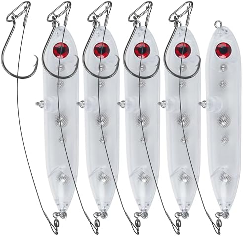 Catfish Rigs Demon Dragon Catfish Float Rigs Catfishing Rattling Line Float Lure Blank Spook Rattle Float with Circle Hooks 8/0 for Santee Cooper Rig Catfishing Tackle by SILANON